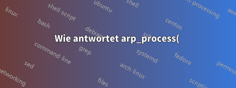 Wie antwortet arp_process() dem richtigen Gerät?
