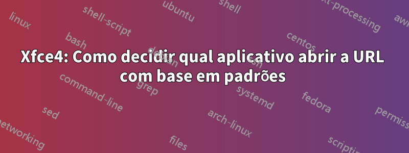 Xfce4: Como decidir qual aplicativo abrir a URL com base em padrões