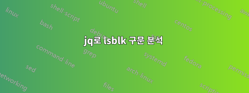 jq로 lsblk 구문 분석
