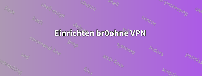 Einrichten br0ohne VPN