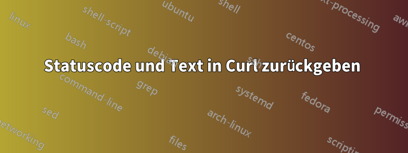 Statuscode und Text in Curl zurückgeben