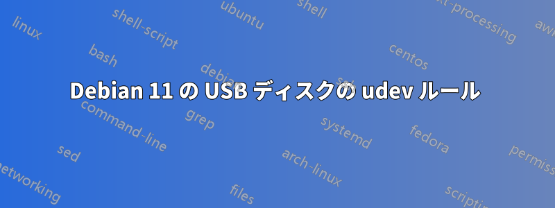 Debian 11 の USB ディスクの udev ルール