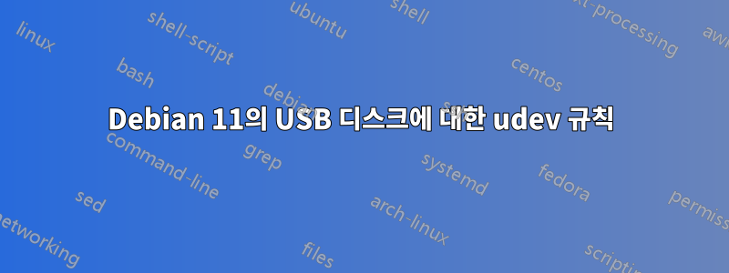 Debian 11의 USB 디스크에 대한 udev 규칙