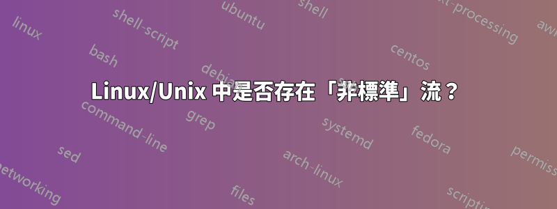 Linux/Unix 中是否存在「非標準」流？