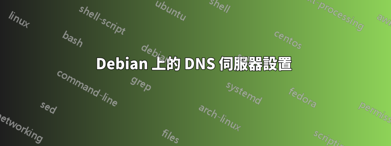 Debian 上的 DNS 伺服器設置