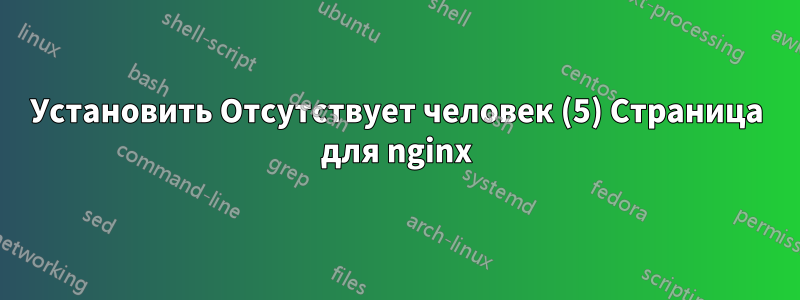 Установить Отсутствует человек (5) Страница для nginx