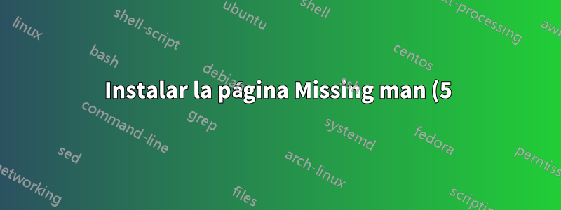 Instalar la página Missing man (5) para nginx