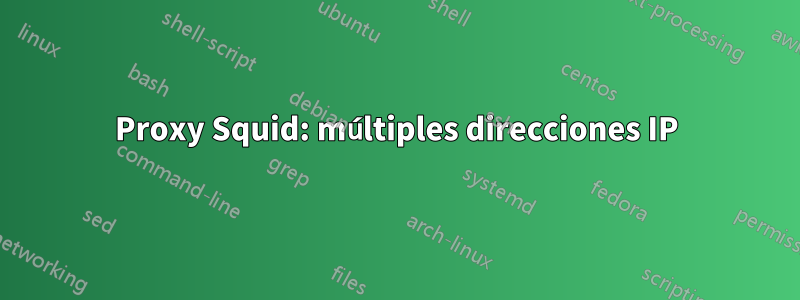 Proxy Squid: múltiples direcciones IP