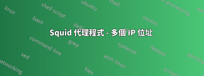 Squid 代理程式 - 多個 IP 位址