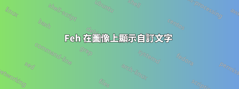 Feh 在圖像上顯示自訂文字