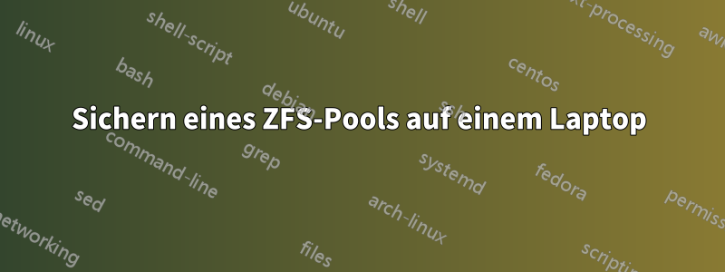 Sichern eines ZFS-Pools auf einem Laptop