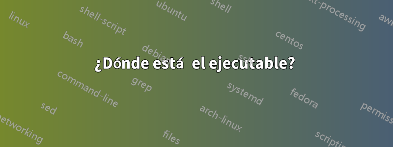 ¿Dónde está el ejecutable?