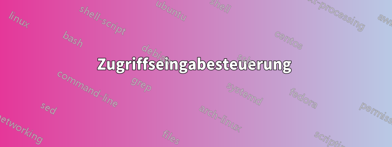 Zugriffseingabesteuerung