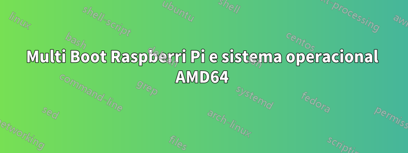 Multi Boot Raspberri Pi e sistema operacional AMD64