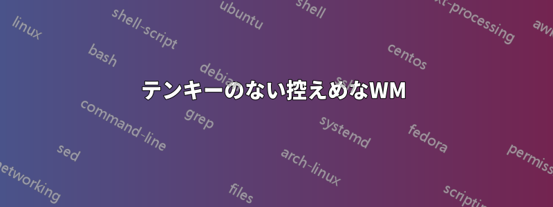 テンキーのない控えめなWM