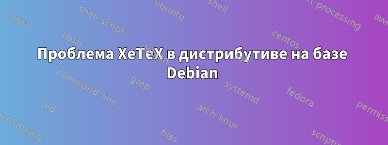 Проблема XeTeX в дистрибутиве на базе Debian
