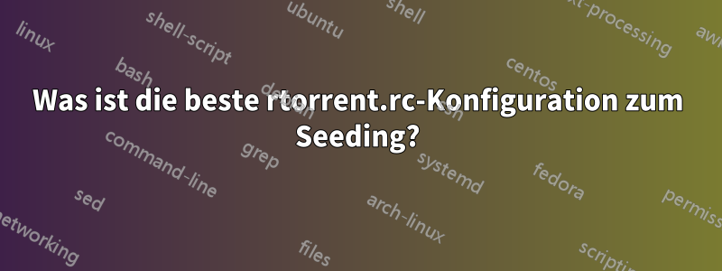 Was ist die beste rtorrent.rc-Konfiguration zum Seeding?