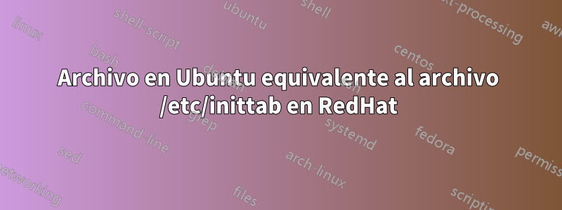 Archivo en Ubuntu equivalente al archivo /etc/inittab en RedHat