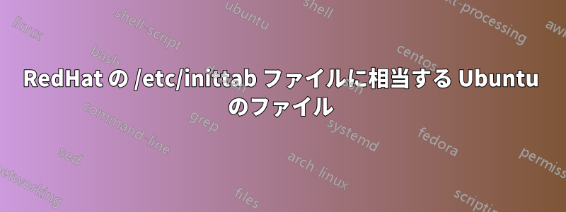 RedHat の /etc/inittab ファイルに相当する Ubuntu のファイル