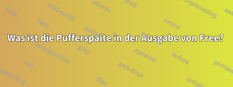 Was ist die Pufferspalte in der Ausgabe von Free?