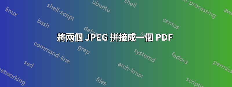將兩個 JPEG 拼接成一個 PDF
