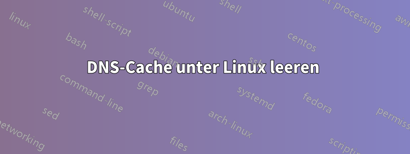 DNS-Cache unter Linux leeren