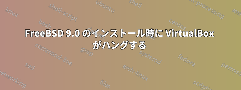 FreeBSD 9.0 のインストール時に VirtualBox がハングする