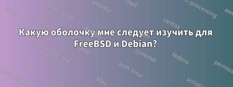 Какую оболочку мне следует изучить для FreeBSD и Debian?