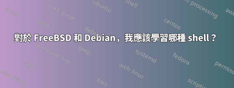 對於 FreeBSD 和 Debian，我應該學習哪種 shell？