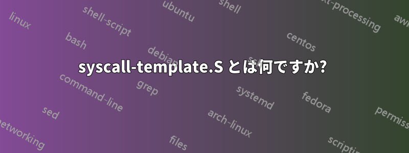 syscall-template.S とは何ですか?