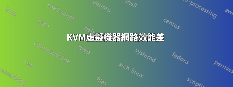 KVM虛擬機器網路效能差