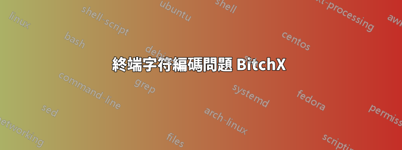 終端字符編碼問題 BitchX