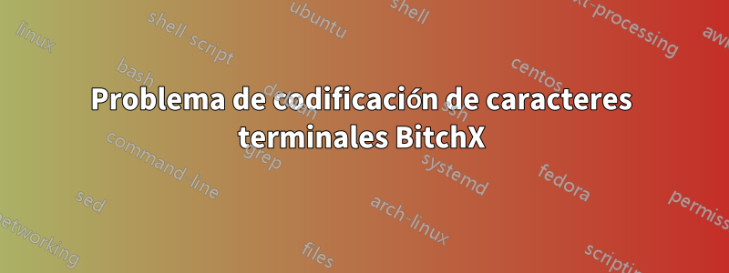 Problema de codificación de caracteres terminales BitchX