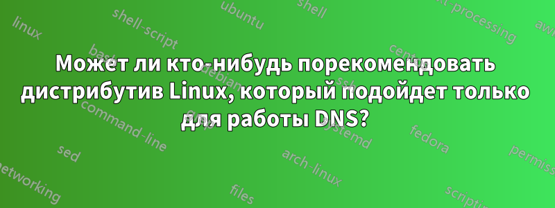 Может ли кто-нибудь порекомендовать дистрибутив Linux, который подойдет только для работы DNS?