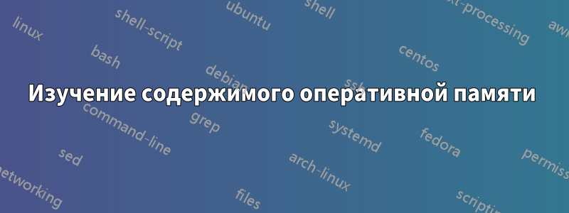 Изучение содержимого оперативной памяти