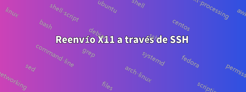 Reenvío X11 a través de SSH