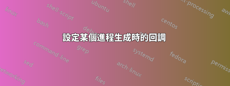 設定某個進程生成時的回調