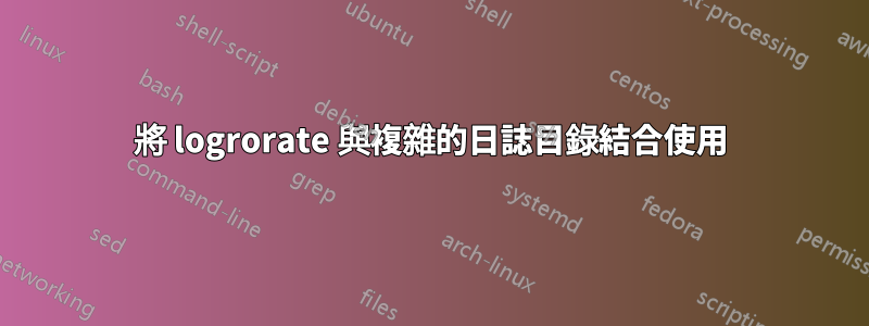 將 logrorate 與複雜的日誌目錄結合使用