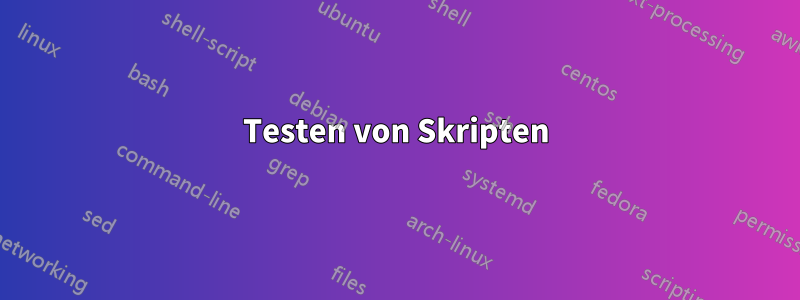 Testen von Skripten