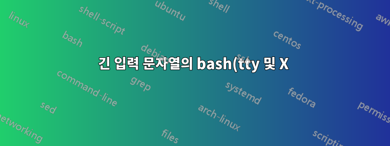 긴 입력 문자열의 bash(tty 및 X)에서 홈 키가 이상하게 작동합니다.