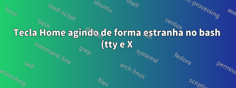 Tecla Home agindo de forma estranha no bash (tty e X) em strings de entrada longas