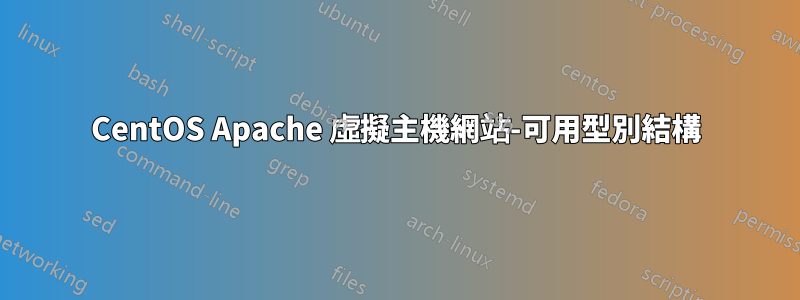 CentOS Apache 虛擬主機網站-可用型別結構