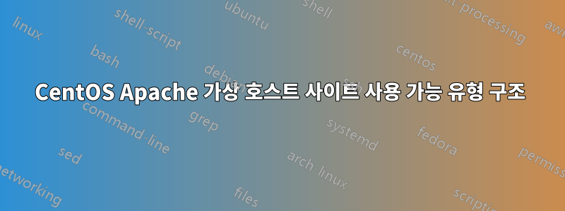 CentOS Apache 가상 호스트 사이트 사용 가능 유형 구조