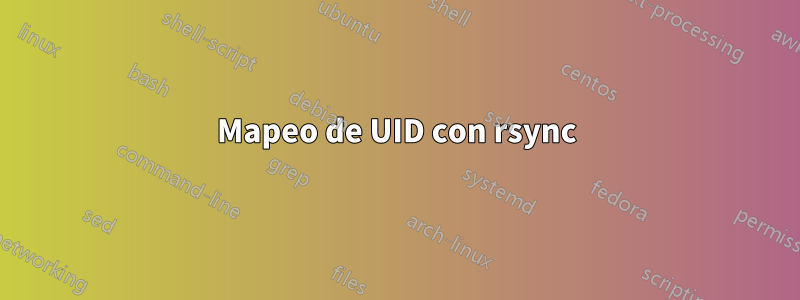 Mapeo de UID con rsync