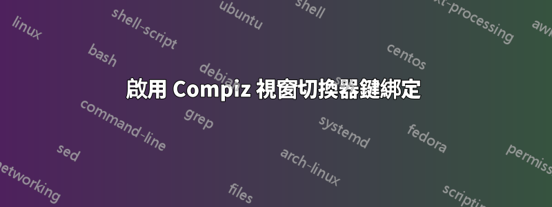 啟用 Compiz 視窗切換器鍵綁定