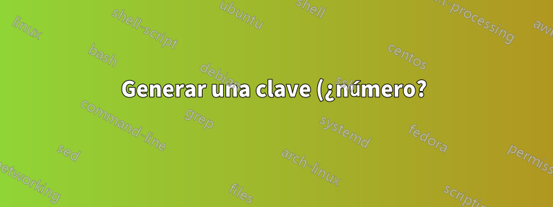Generar una clave (¿número?) basada en parte de los componentes de hardware de la máquina