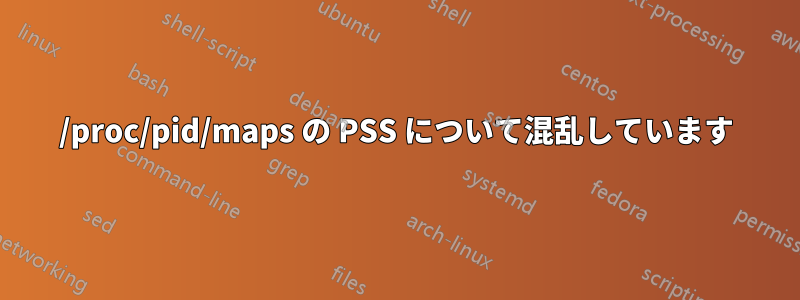 /proc/pid/maps の PSS について混乱しています