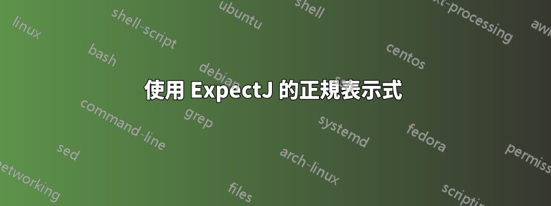 使用 ExpectJ 的正規表示式