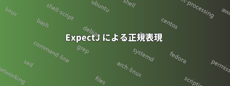 ExpectJ による正規表現