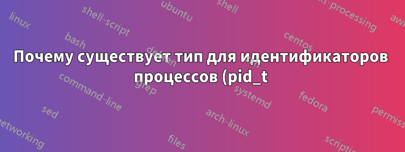 Почему существует тип для идентификаторов процессов (pid_t), но не для дескрипторов файлов (fd)?